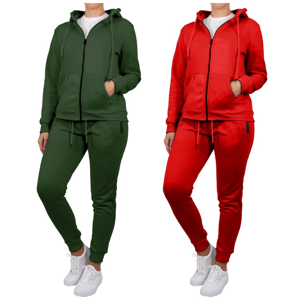 Unisex Zipper Hoodie Jogging Suits